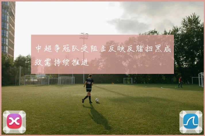中超争冠队受阻击反映反赌扫黑成效需持续推进
